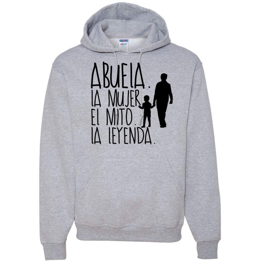 Abuela Mujer Mito Leyenda Grandma Spanish Shirts En Espanol Hooded Sweatshirt Graphic Hoodie