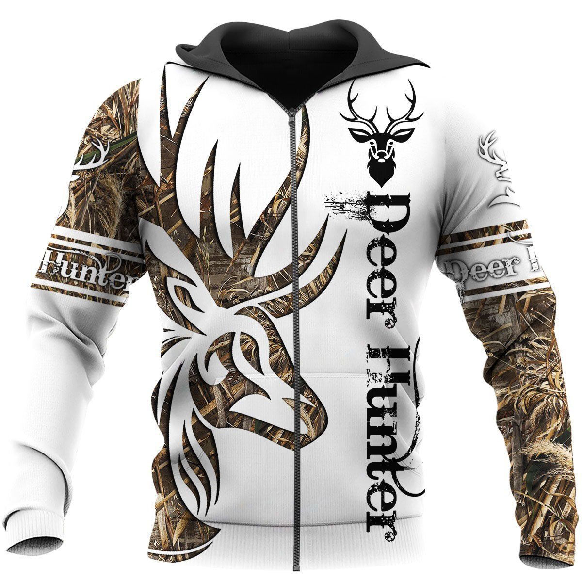 Premium Deer Hunting for Hunter Tattoo Camo 3D Printed Unisex Shirts