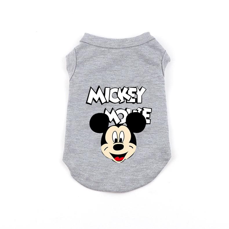 Pet Dog Vest Minnie Mickey Dog Clothes Thin Pet T-shirt Puppy Puppy Breathable Shirt French Bulldog Chihuahua Disney Dog Clothes alx