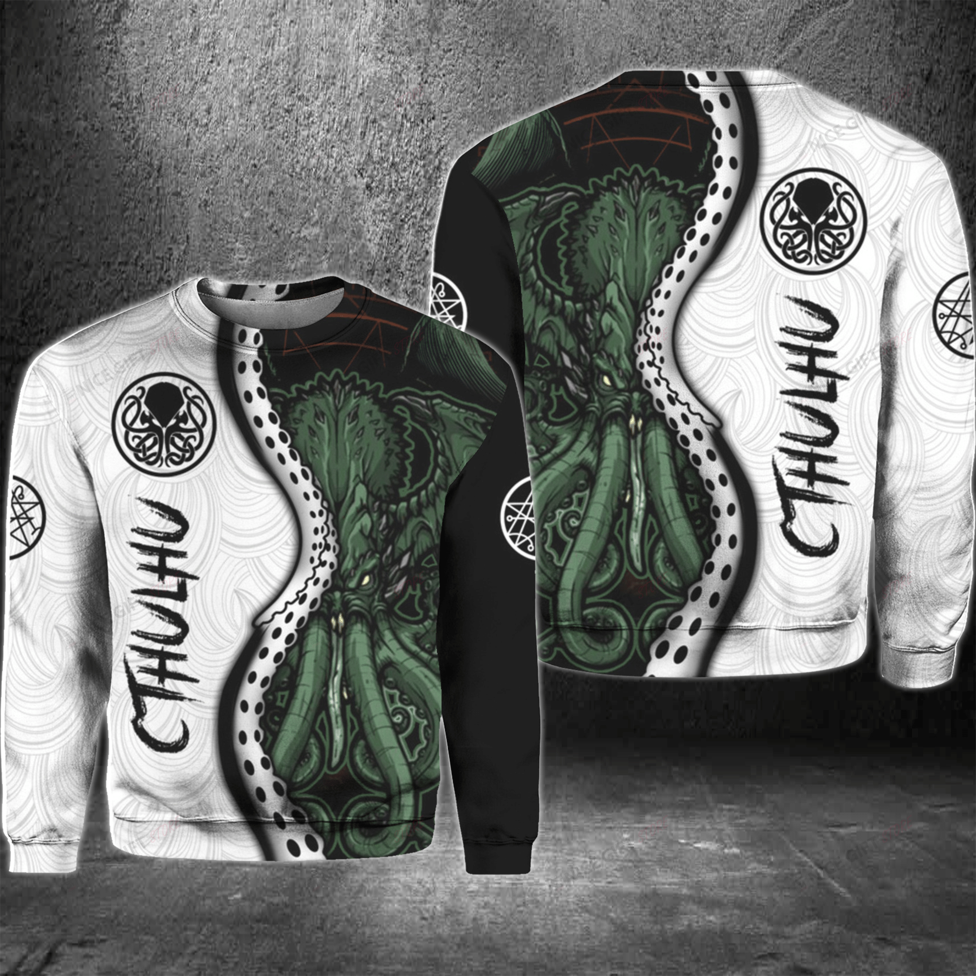 Cthulhu Crewneck Sweatshirt 3Cs-V4W4
