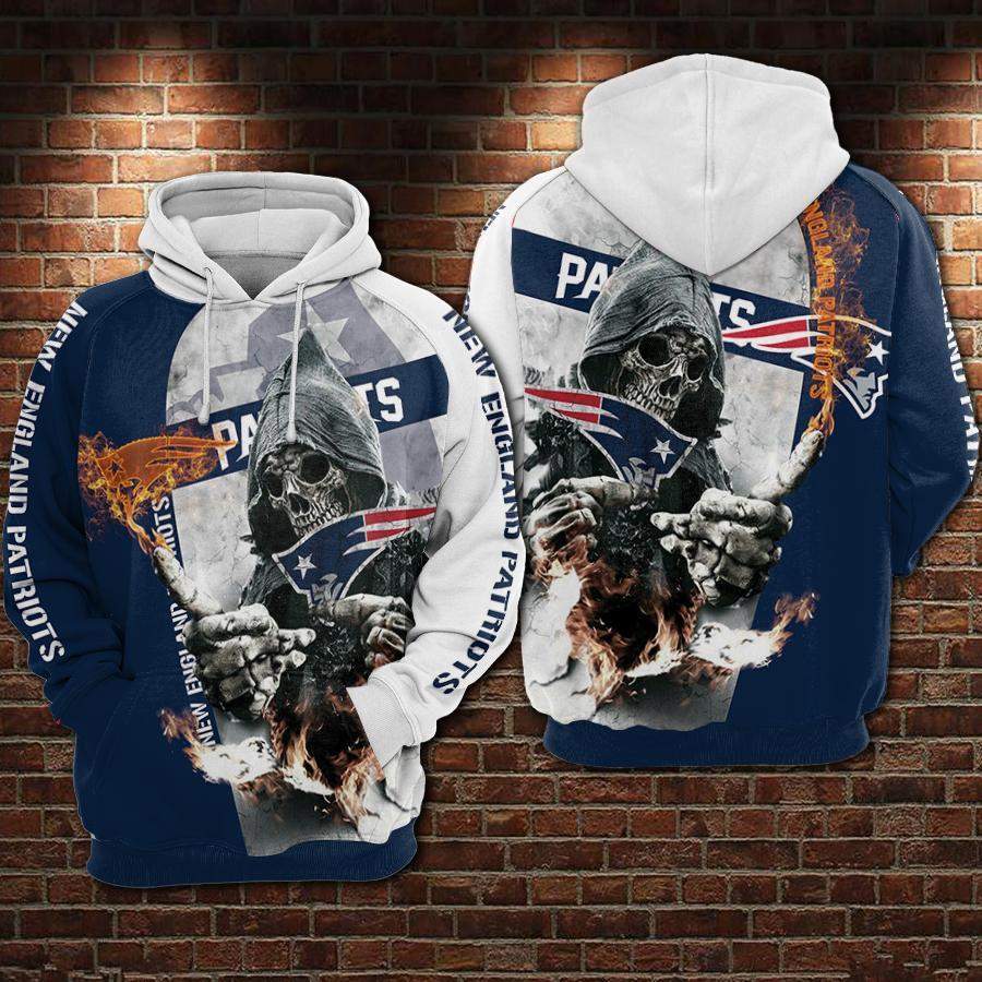 New England Patriots Hoodie 3D Style3752 All Over Printed