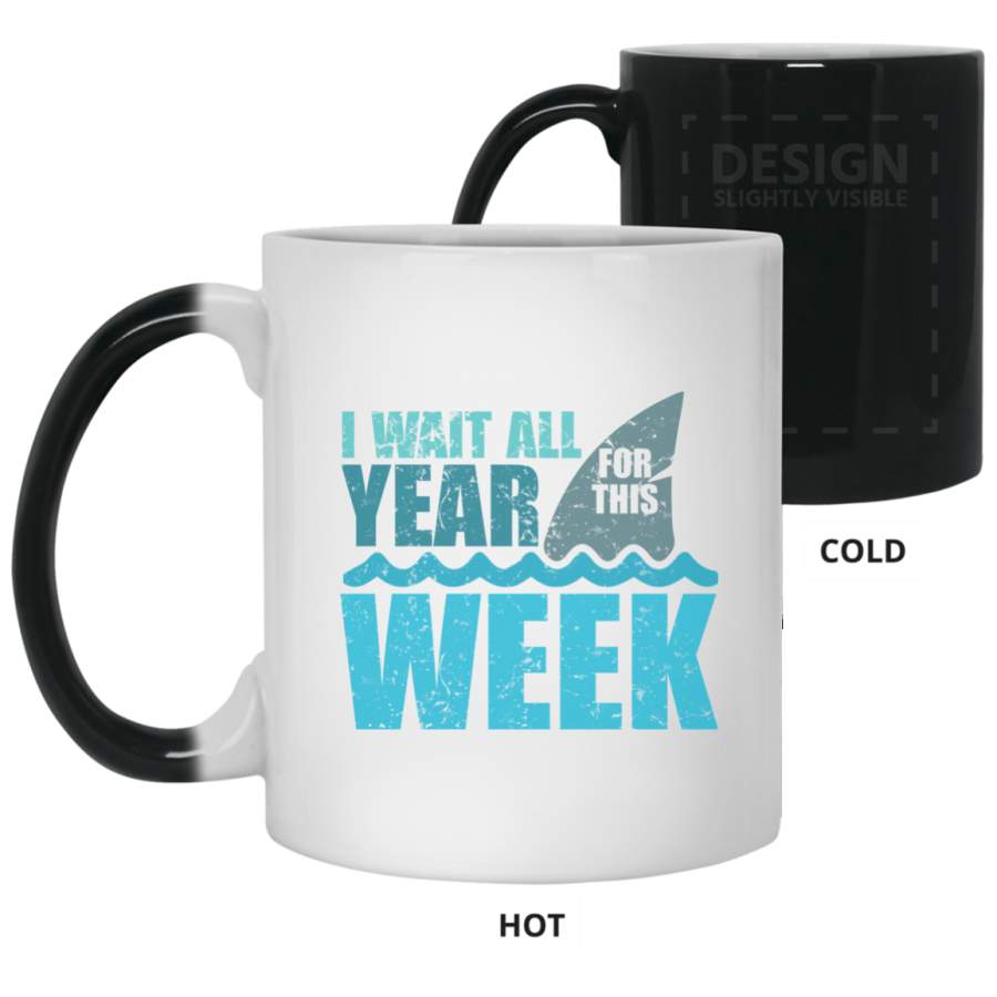 Week of The Shark – New 2018 Novelty Graphic Color Changing Mug