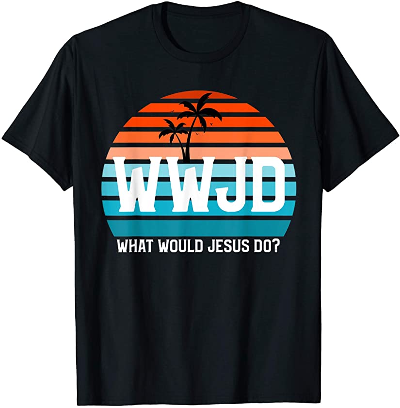 Vintage WWJD? What Would Jesus Do? Christian Faith Jesus T-Shirt