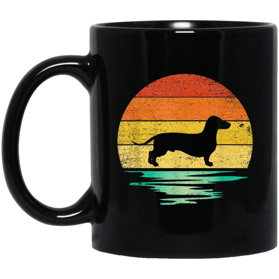 Vintage dachshund Retro Sunset dachshund Mug