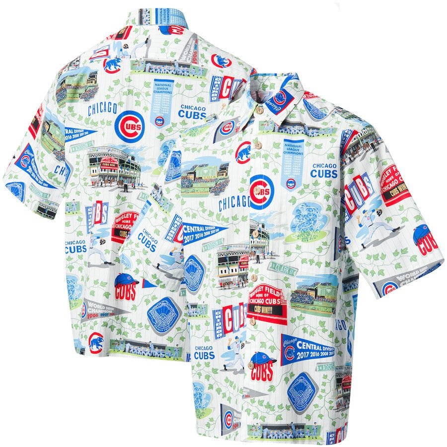 Chicago Cubs Scenic Hawaii Shirt White Ha44021