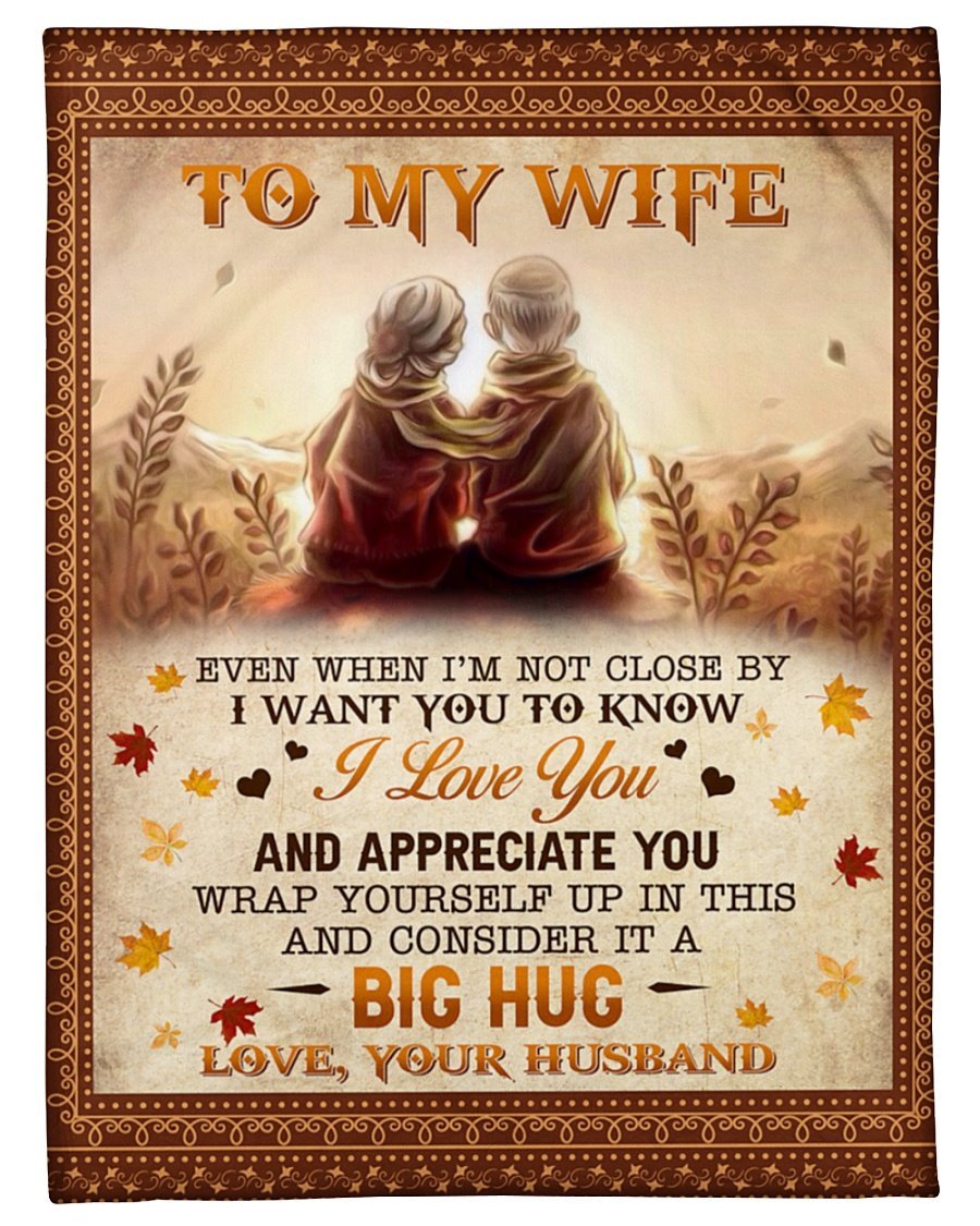 Even When I’m Not Close By Couple Husband To Wife Personalized Custom Name Text Fleece Blanket Print 3D, Unisex, Kid, Adult | Gift For Wife