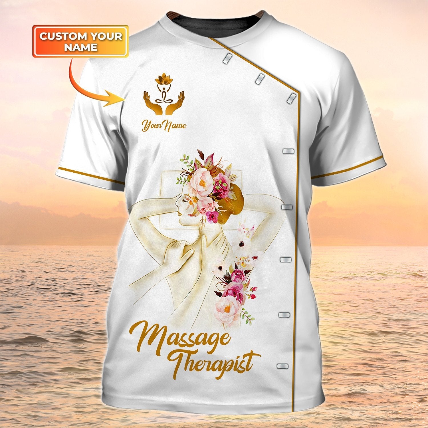 Massage Therapist Shirt Massage Therapist White Uniform Massage Custom Tshirt