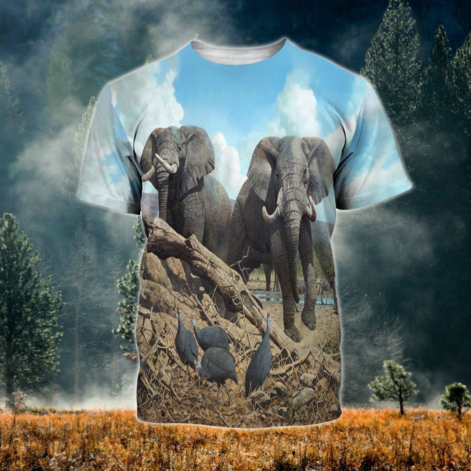 Elephant Ver03 Tthj210721Nby Unisex 3D T-Shirt All Over Print