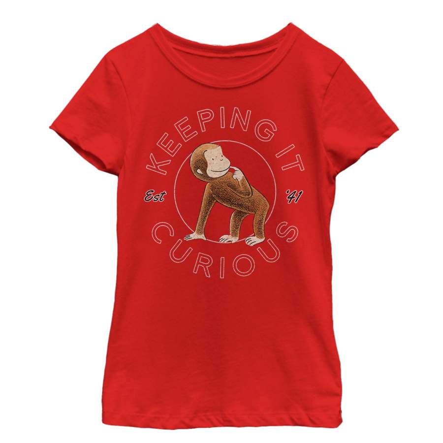 Curious George Girl’s Keeping it Curious  T Shirt