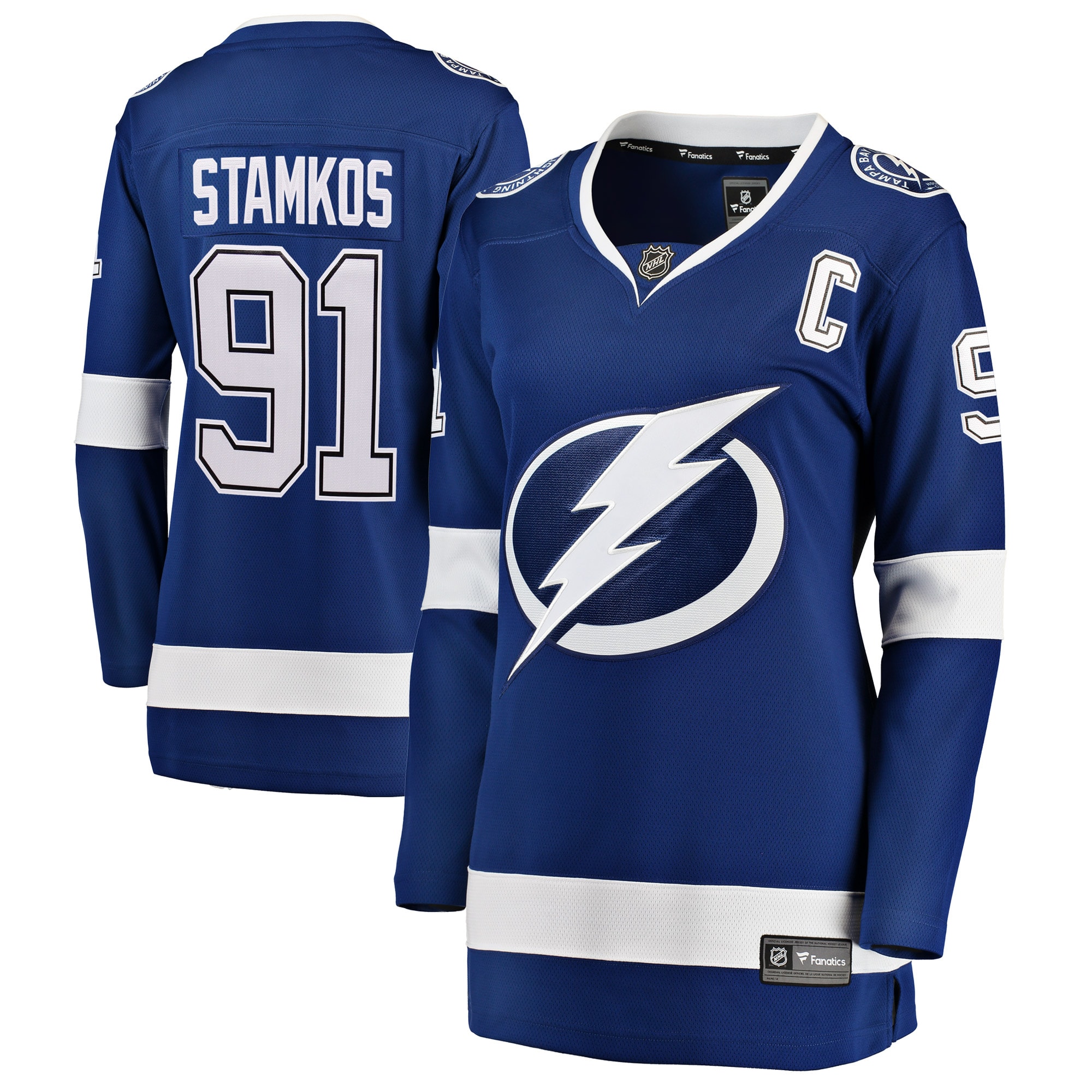 Women's Tampa Bay Lightning Steven Stamkos Blue Home Breakaway Player Jersey