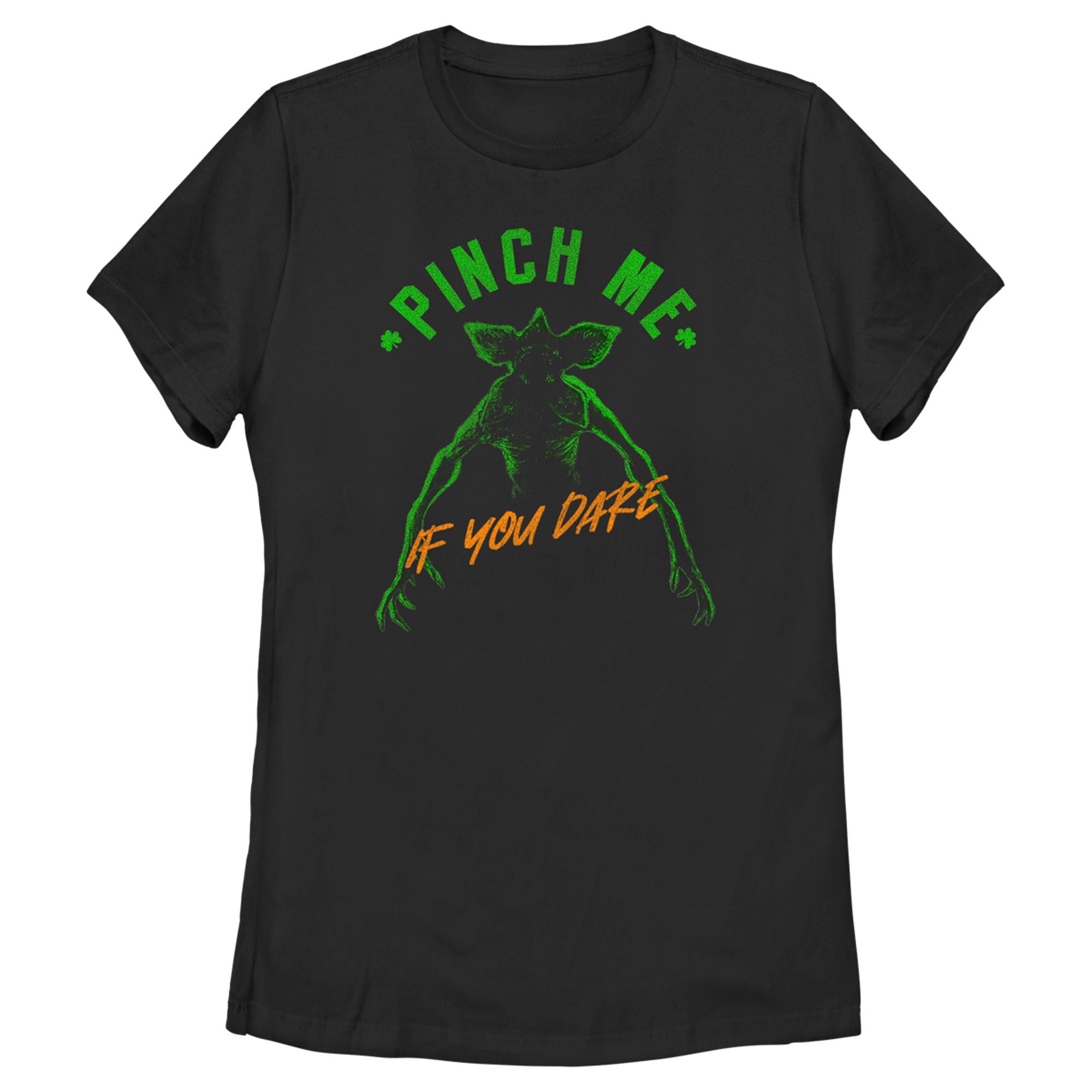 Women’S Stranger Things St. Patrick’S Day Demogorgon Pinch Me If You Dare T-Shirt