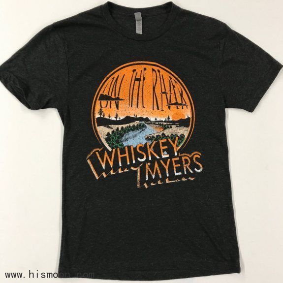 Whiskey Myers Wm Charcoal Gray Shirt