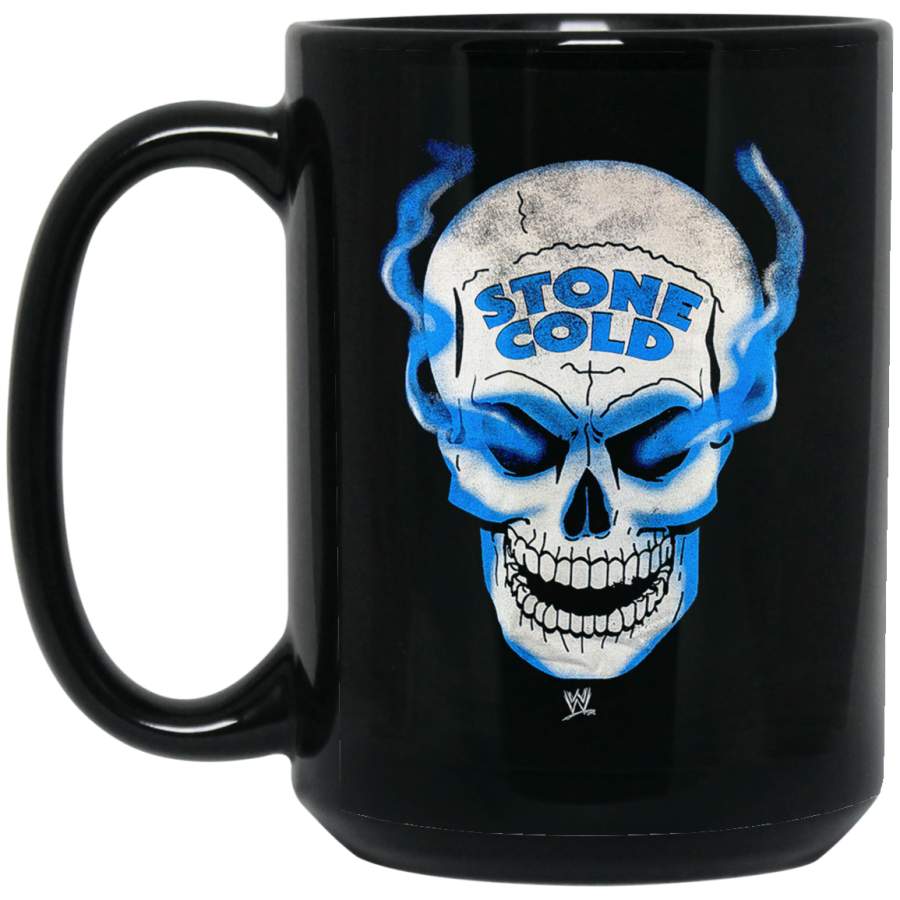 WWE Men’s Stone Cold Steve Austin Skull Black Big Mug