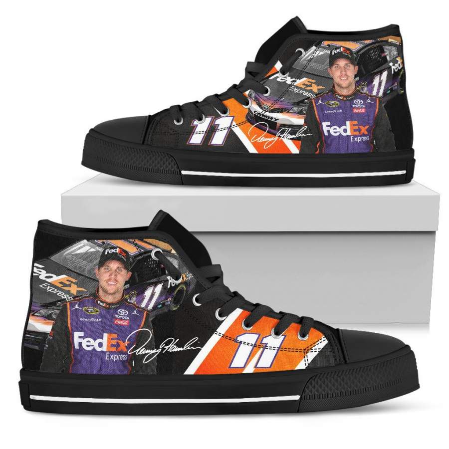 Denny Hamlin Nascar High Top Shoes