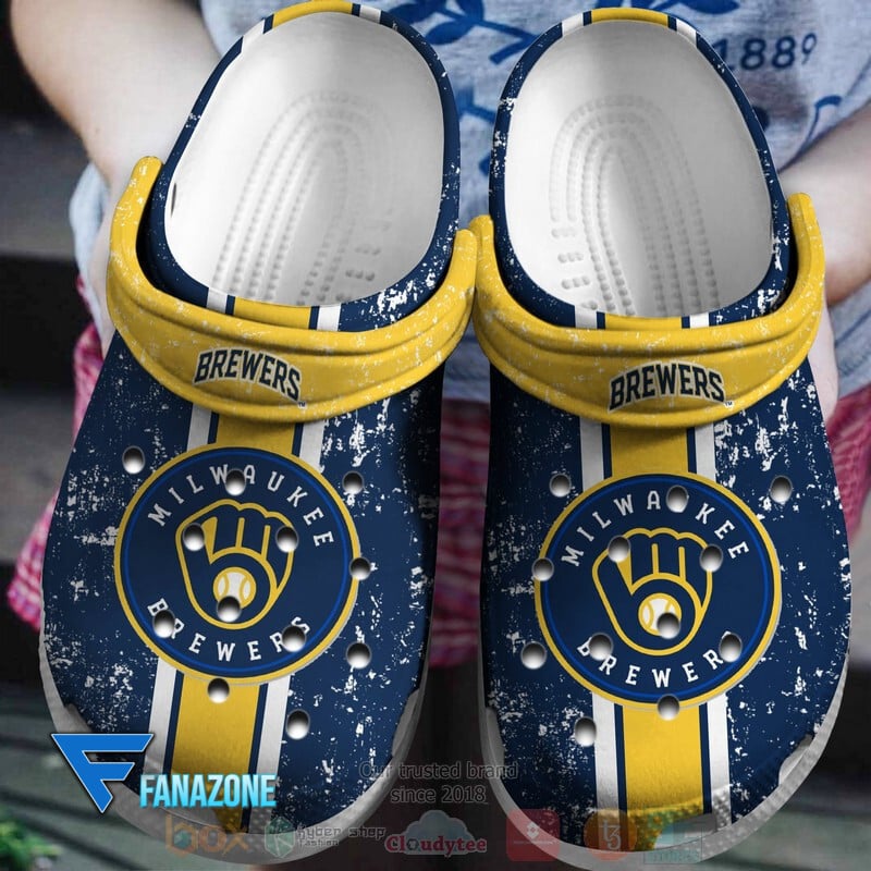 Milwaukee Brewers MLB Sport Crocss Clogs Crocband Shoes Comfortable For Men Women and Kids