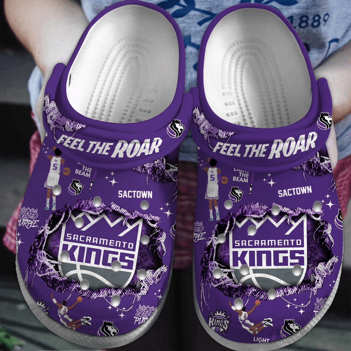 Sacramento Kings NBA Sport Crocss Crocband Clogs Shoes Comfortable For Men Women and Kids