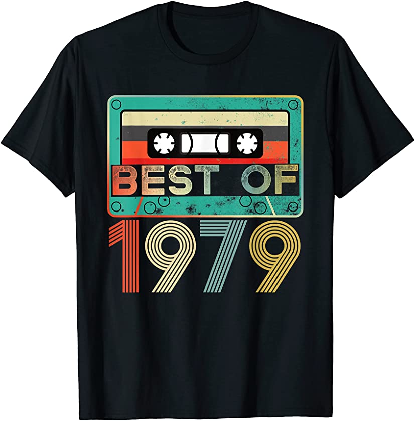 42nd Birthday Shirt – Vintage 1979 – 42 Years Cassette Tape T-Shirt