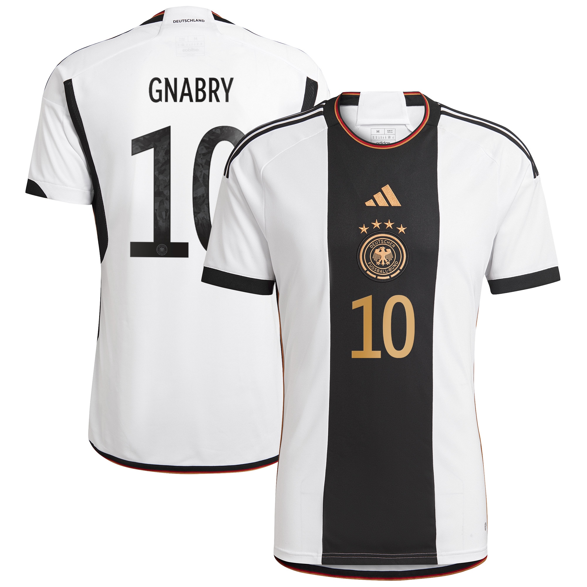 Serge Gnabry Germany National Team 2022/23 Home Replica Player Jersey – White