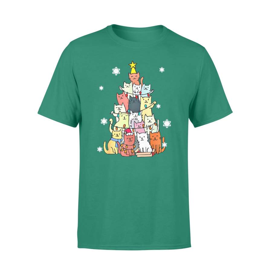 Cat gift idea Ugly Christmas Cat Tree – Funny Xmas T-Shirt – Standard T-shirt