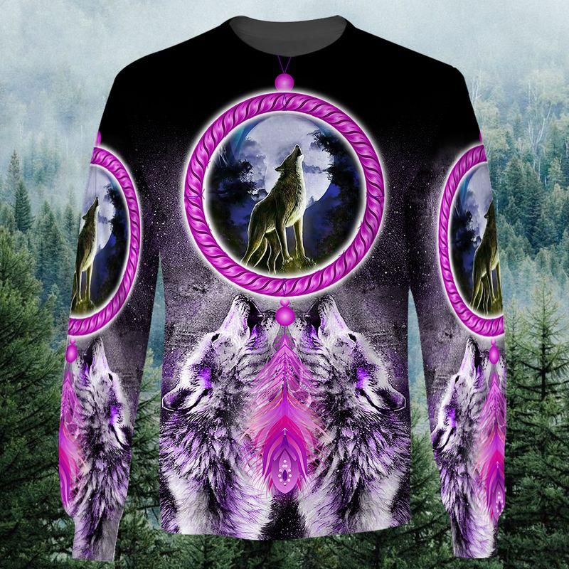 Native American Wolf 3D Sweatshirt