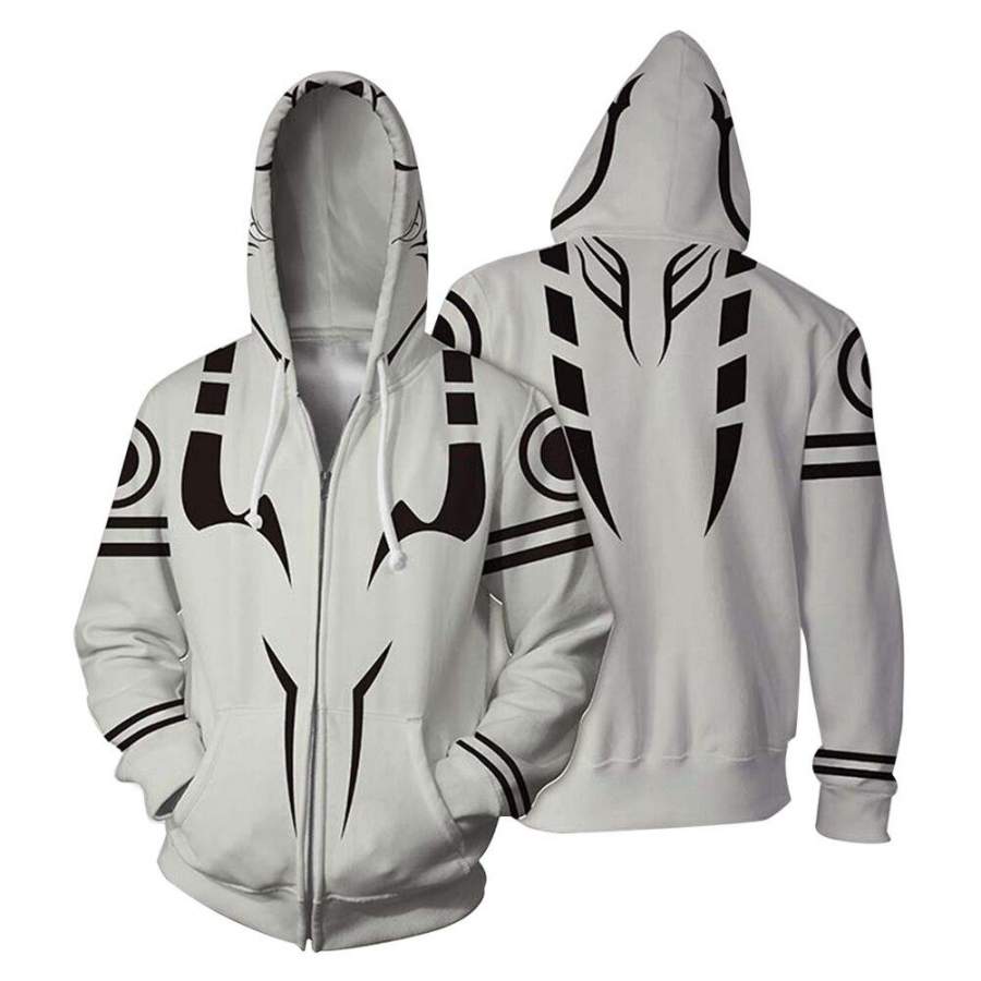 Sukuna Ryoume Cosplay Hoodie 3D Print Jujutsu Kaisen Pullover Zipper Hoodie