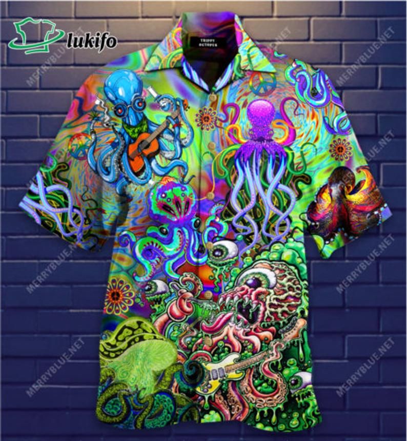 Octopus Multicolor Amazing Design Hawaii Shirt Ha42313