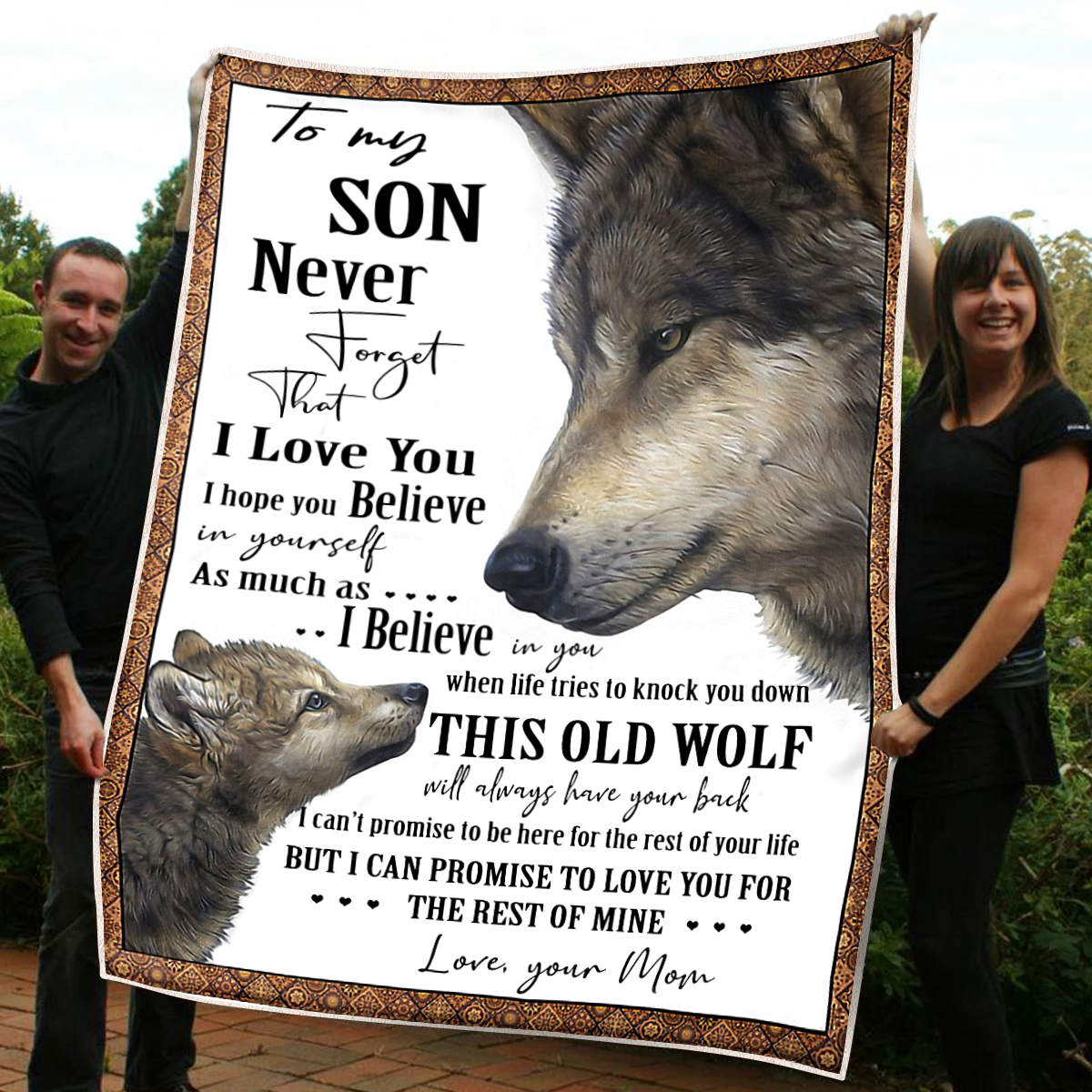 Wolf To My Son Premium Blanket Mh2010202