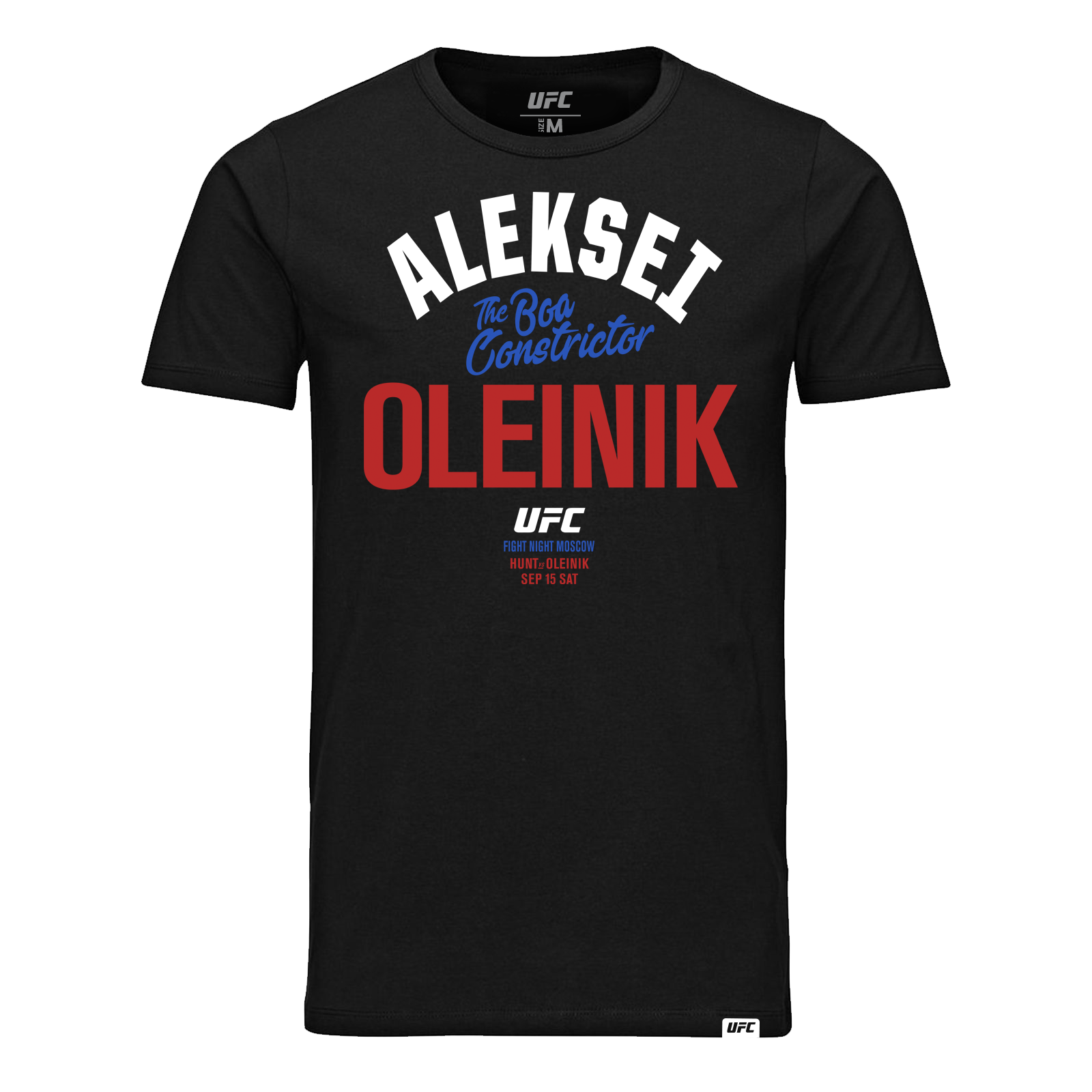 Ufc Aleksei “The Boa Constrictor” Oleinik Old School T-Shirt- Black