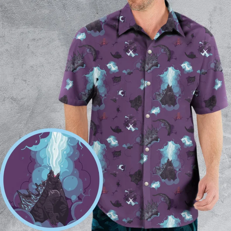 King Of The Monsters Godzilla Hawaiian Shirt