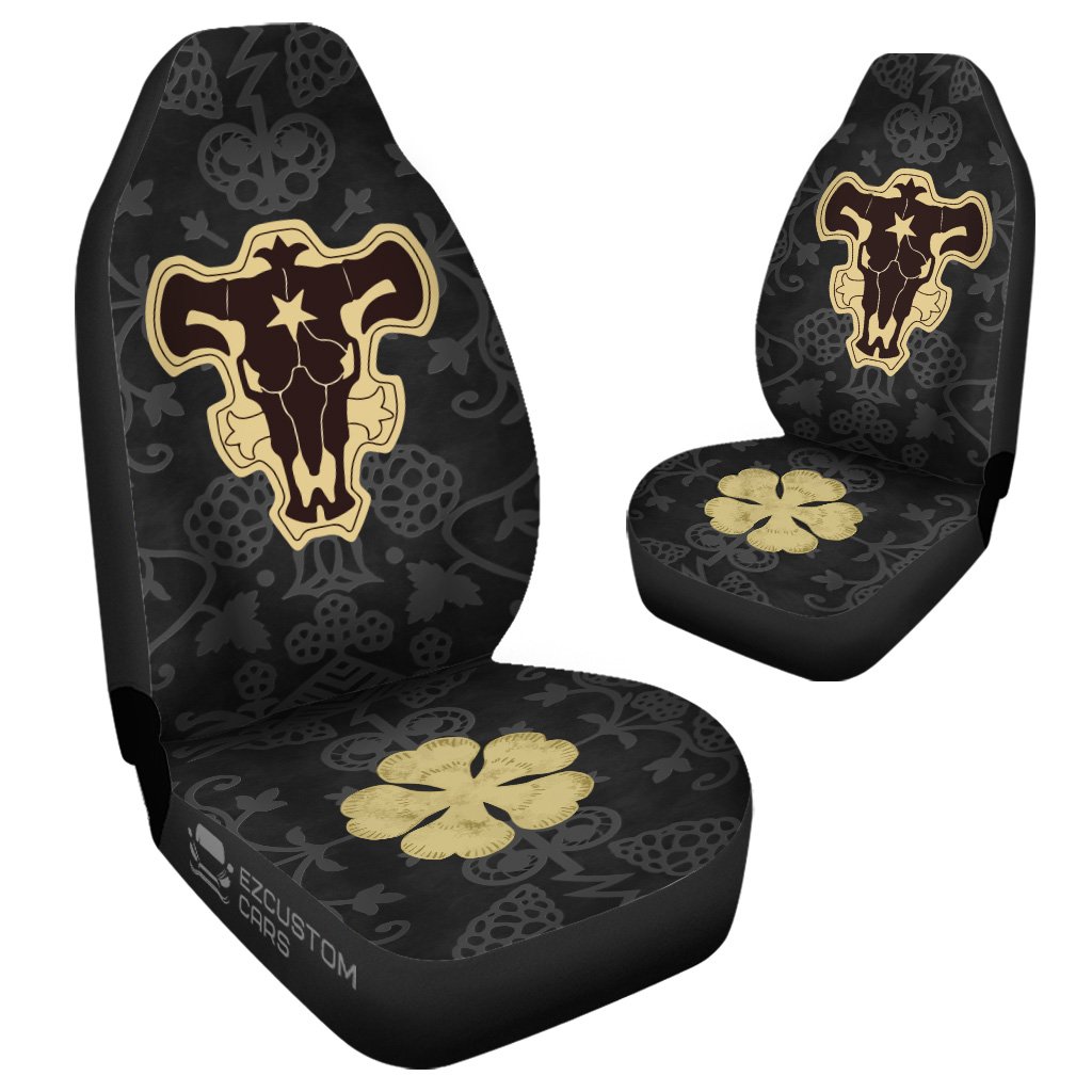 Black Bull Car Seat Covers Custom Black Clover Anime Car Accessories Oralie Shop