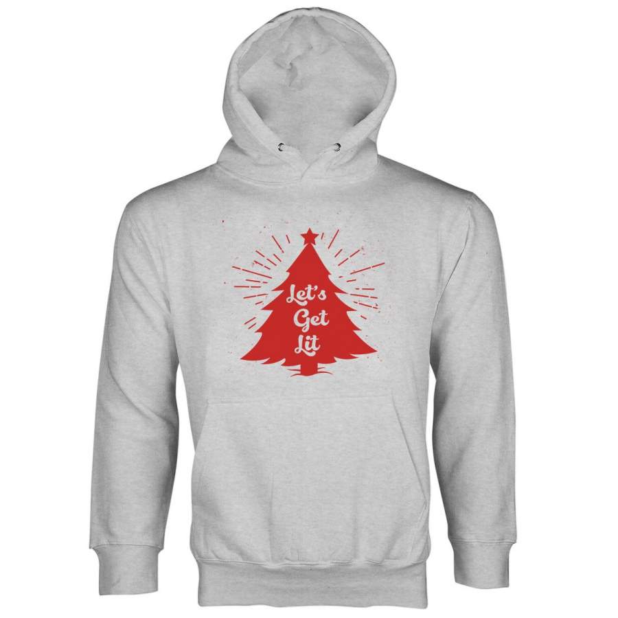 Let’s Get Lit Hoodie Funny Christmas Hoodie Lets Get Lit Hoodie