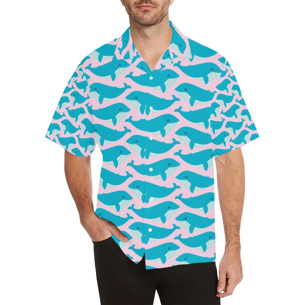 Whale Print Design Lks302 Hawaiian Shirt