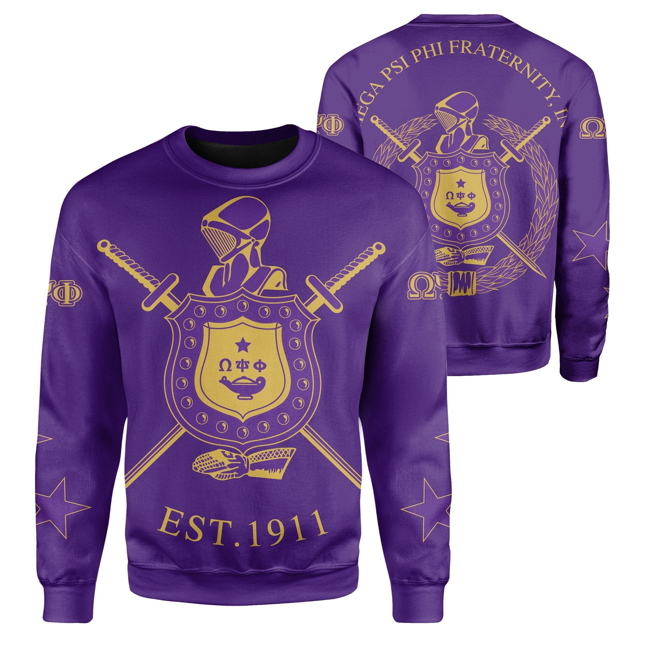 Fraternity Sweatshirt – Crewneck Sweatshirt Omega Psi Phi Fraternity