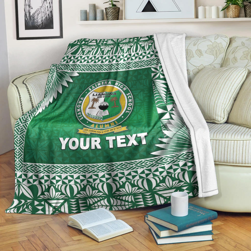 (Custom Personalised) Tonga Liahona High School Premium Blanket Simplified Version Lt8