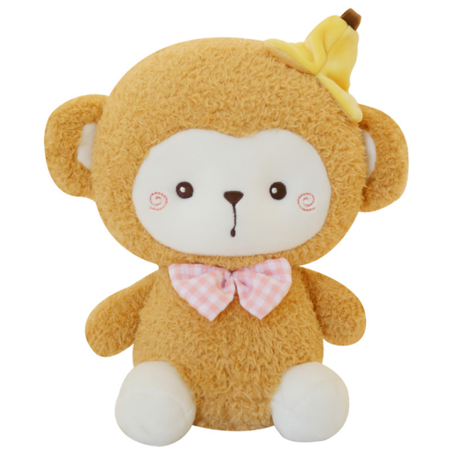 23/35cm Kawaii Fruit Cartoon Animals Banana Monkey Carrots Rabbits Cute White Lamb Sheep Plush Cuddly Toys for Baby Girl Kids alx