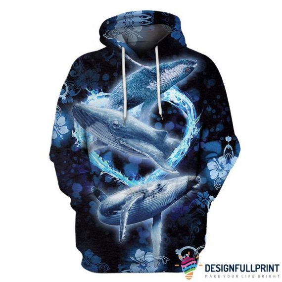 Whale Us Unisex Size Hoodie