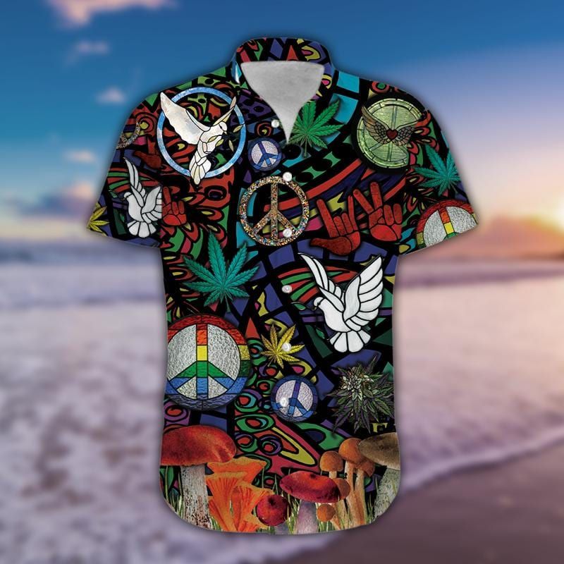 Hawaii Aloha Shirts Do You Want A Peace Of Me Hippie Ha12711