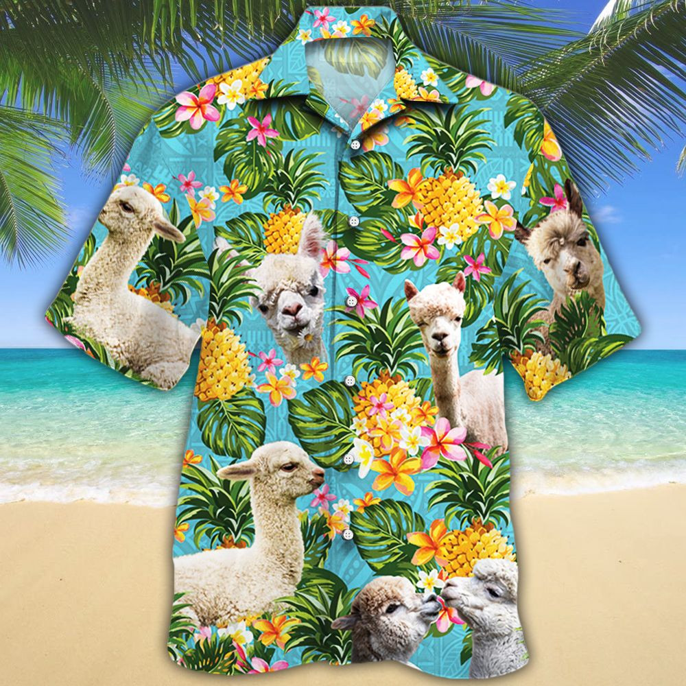 Alpaca Lovers Pineapple Hawaii Shirt Ha38011