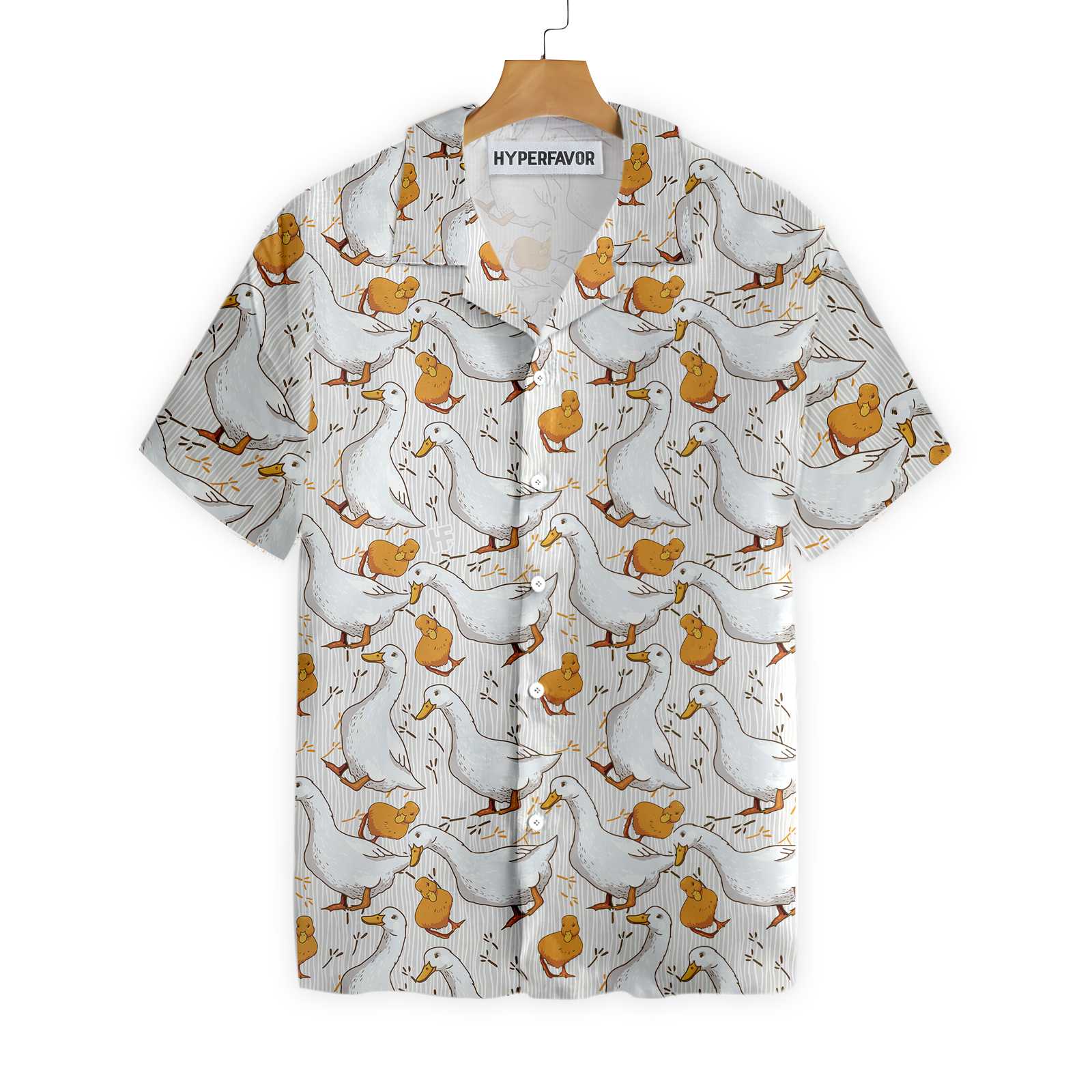 Cartoon Duck Shirt For Men Hawaii Ha31859