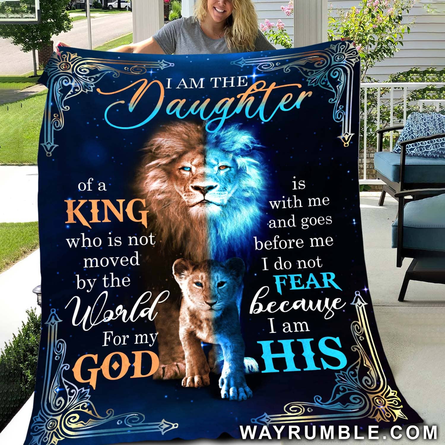 Lions – I Am Daughter Of A King Blanket