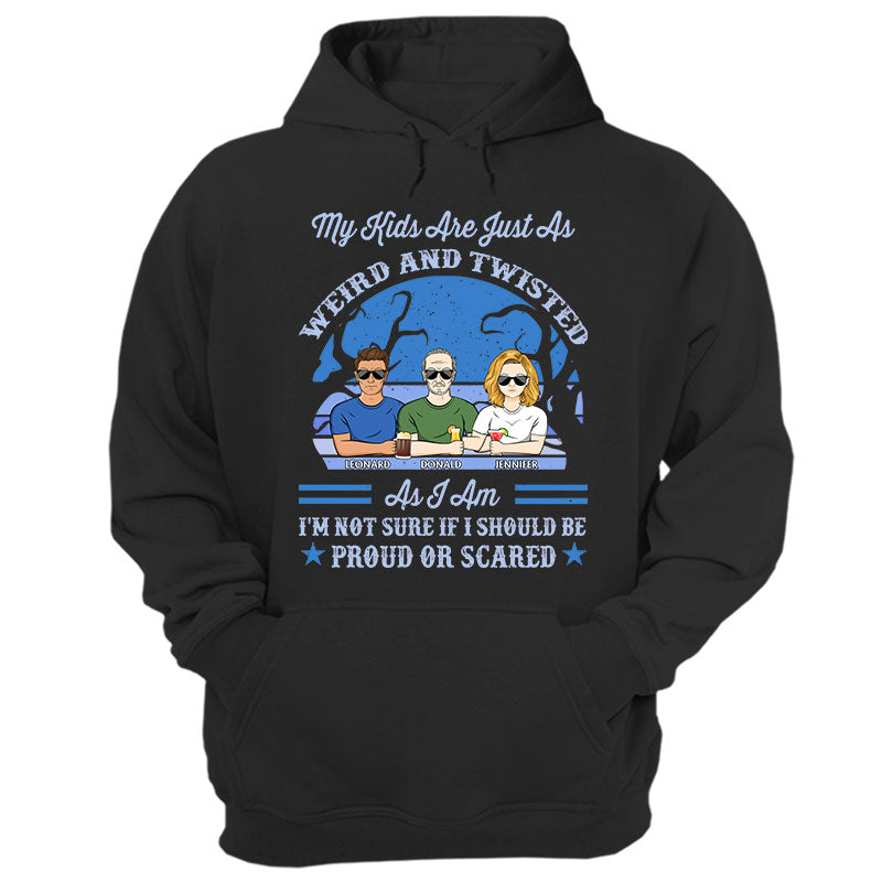 Old Family Weird And Twisted – Gift For Father And Mother – Personalized Custom Hoodie