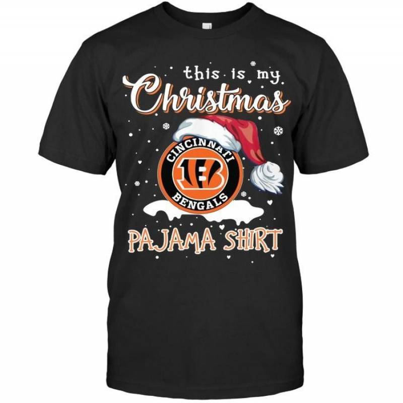 This Is My Christmas Cincinnati Bengals Pajama Shirt T Shirt