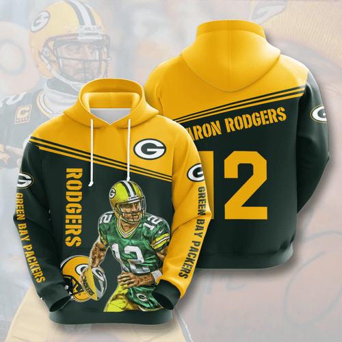 Sports Team Aaron Rodgers Green Bay Packers No843 Hoodie 3D