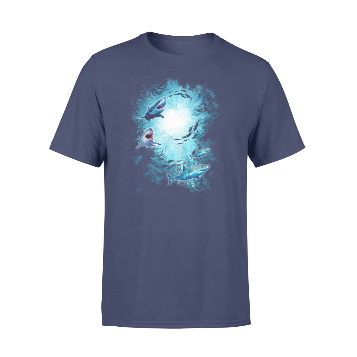 Shark In The Deep Ocean – Standard T-Shirt, Gift For Shark Lover T-Shirt Hoodie All Color Size S-5Xl