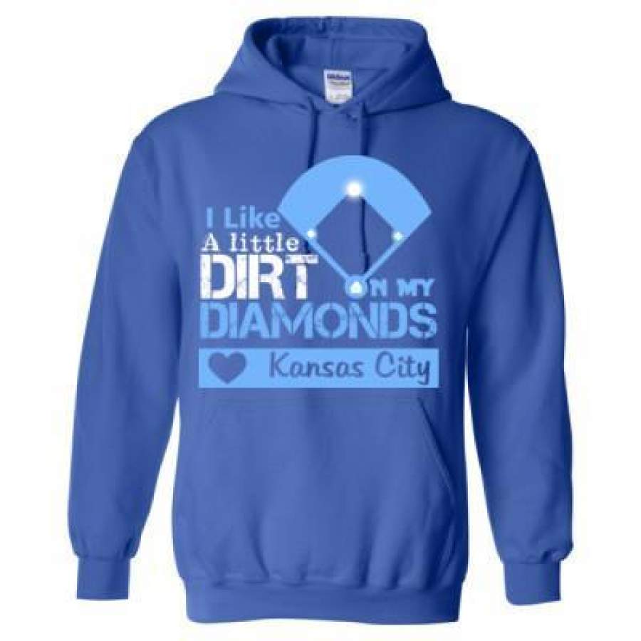 AGR Kansas City Royals I Like A Little Dirt On My Diamonds – Heavy Blend™ Hooded Sweatshirt