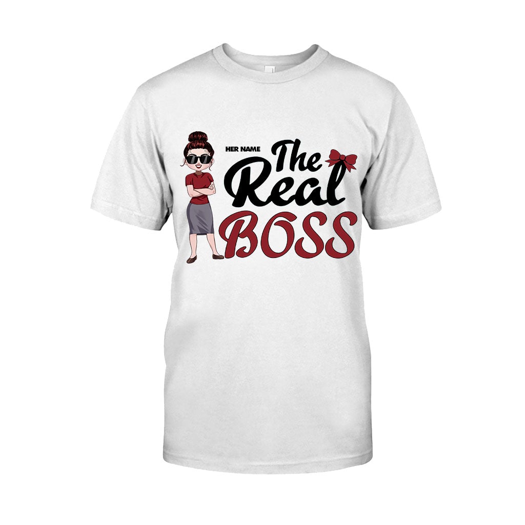 The Boss The Real Boss – Personalized Couple Shirts