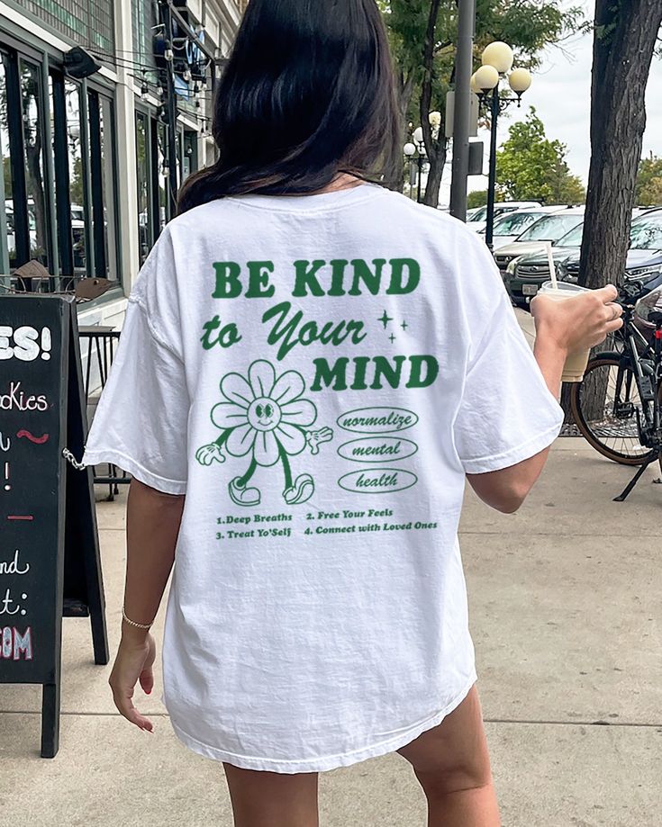 Be Kind to Your Mind Shirt Anxiety Shirt Therapist Shirt Therapy Shirt Mental Health Gifts Neurodiversity Shirt Retro Shirt Self Love Tee