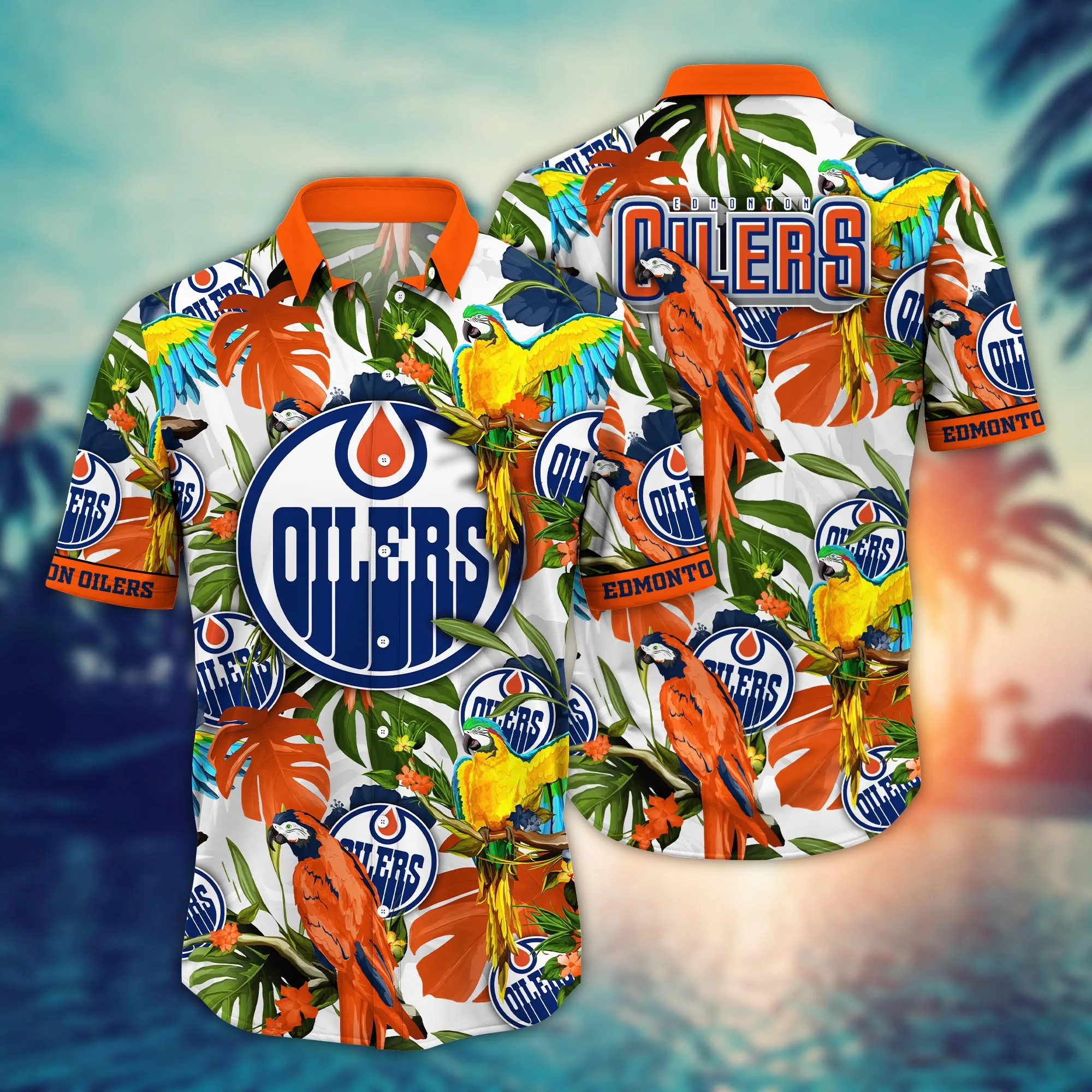 Edmonton Oilers Nhl Hawaiian Shirt Seasidetime Aloha Shirt