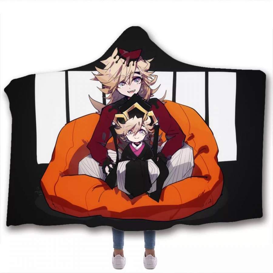 Demon Slayer Kimetsu no Yaiba #13 Hooded Blanket Super Soft Cozy Sherpa