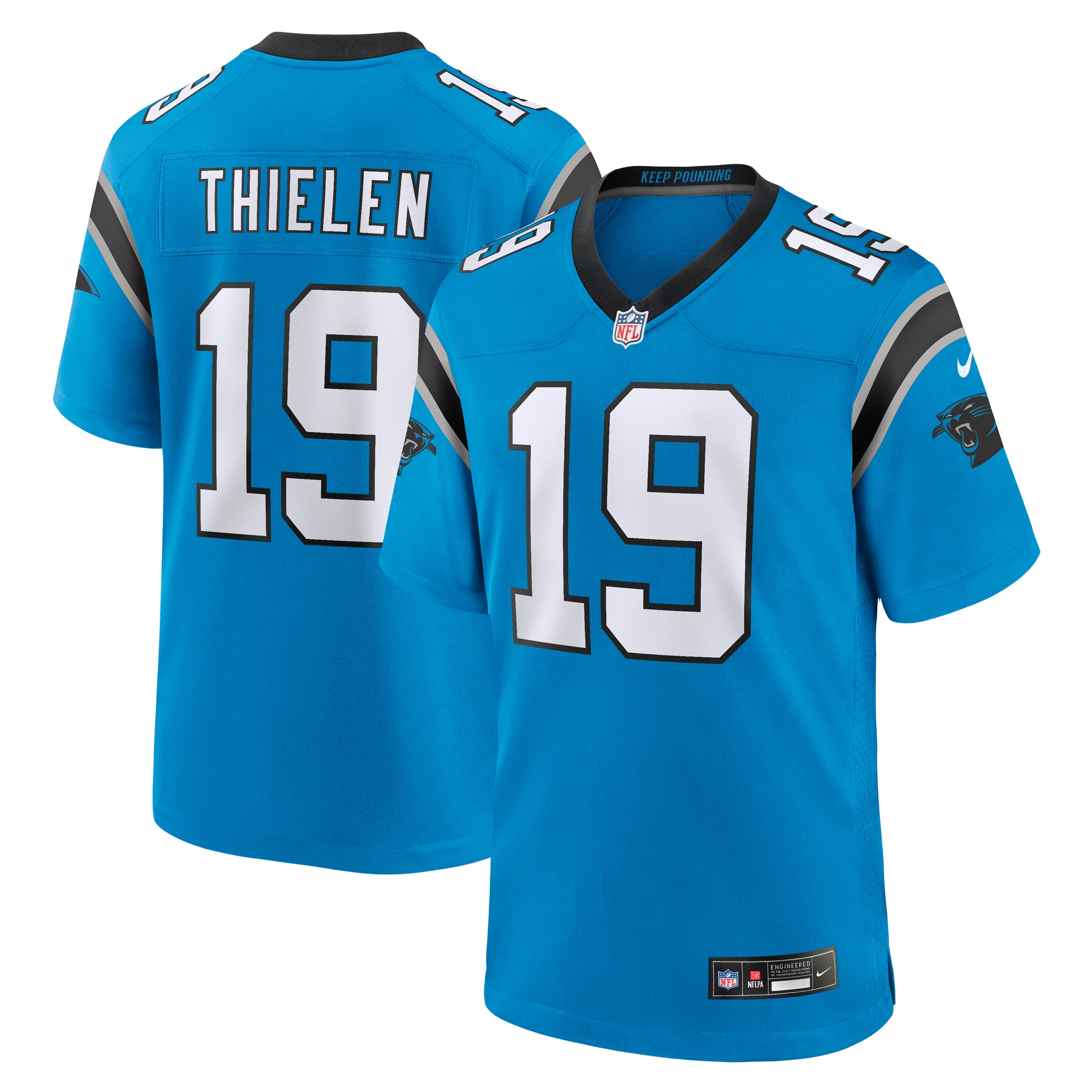 Adam Thielen Carolina Panthers Alternate Game Jersey – Blue